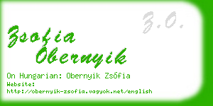 zsofia obernyik business card